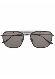 Matsuda panelled square aviator sunglasses - Nero