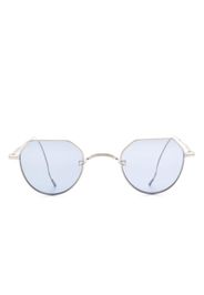 Matsuda heart-motif pilot-frame sunglasses - Argento