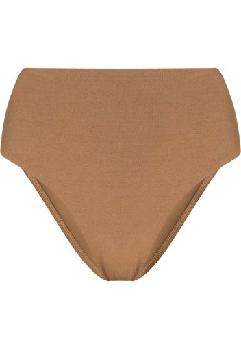 Matteau Slip bikini a vita alta - Marrone