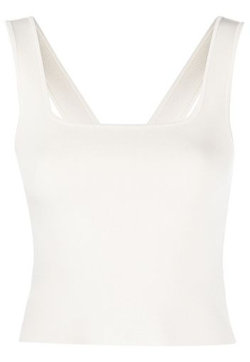 Matteau square neck vest top - Bianco