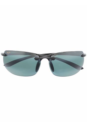 Maui Jim square-frame sunglasses - GREY BANYANS GLOSS BLACK