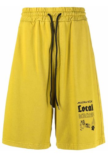 Mauna Kea logo-printed shorts - Giallo