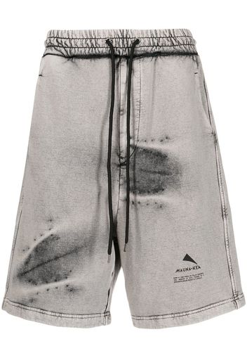 Mauna Kea stonewashed logo-print shorts - Grigio