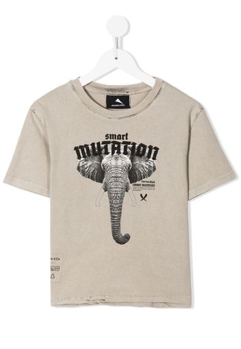 Mauna Kea graphic-print cotton T-shirt - Grigio