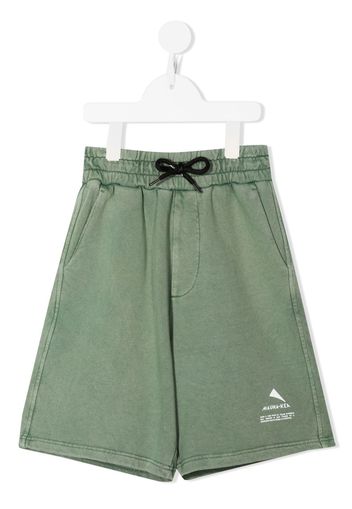 Mauna Kea logo-print bermuda shorts - Verde