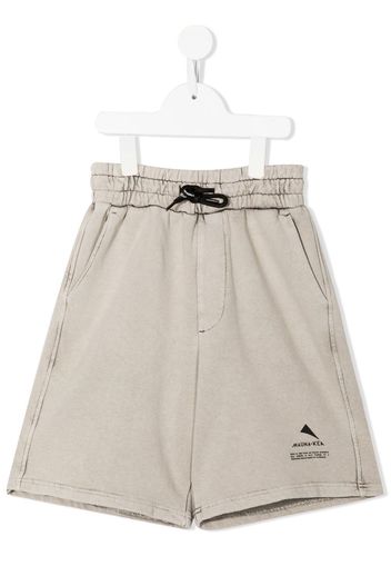 Mauna Kea logo print bermuda shorts - Grigio