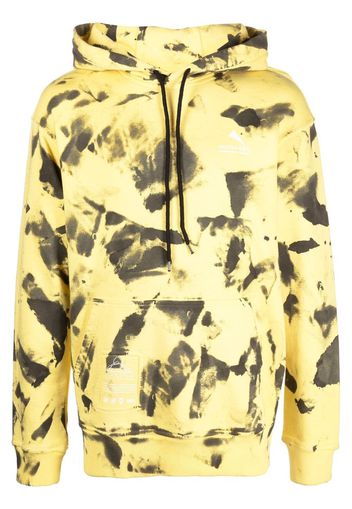 Mauna Kea abstract-print drawstring hoodie - Giallo