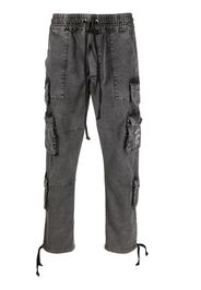 Mauna Kea acid-wash cargo trousers - Grigio