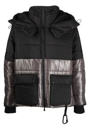 Mauna Kea two-tone padded jacket - Nero