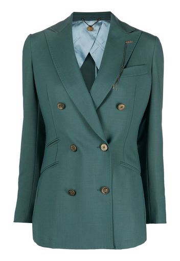 Maurizio Miri fitted double-breasted blazer - Verde