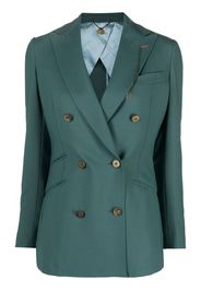 Maurizio Miri fitted double-breasted blazer - Verde