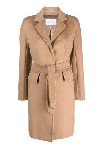 Max Mara Bingo camel-hair mid coat - Toni neutri