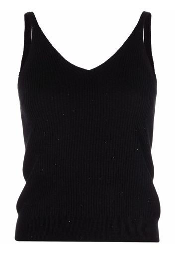 Max & Moi sleeveless knitted top - Nero