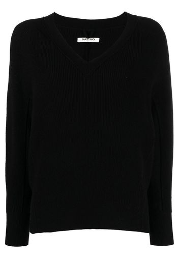 Max & Moi cashmere V-neck jumper - Nero