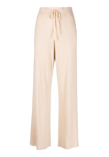 Max & Moi ribbed wide-leg trousers - Toni neutri