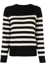 Max & Moi cashmere striped jumper - Nero