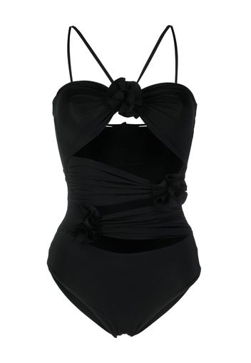 Maygel Coronel cut-out detail swimsuit - Nero