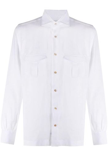 two-pocket buttoned shirt