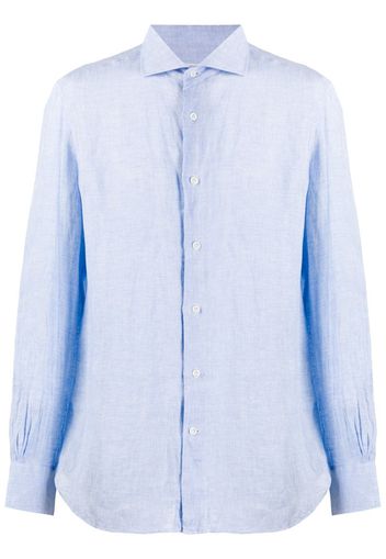 French collar linen shirt