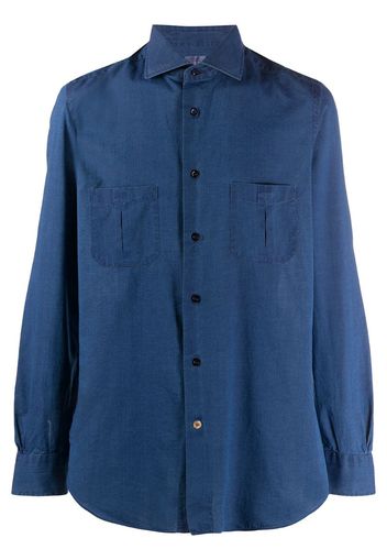 buttoned denim shirt