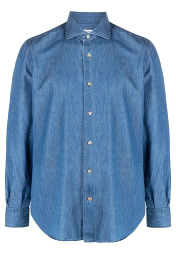 Mazzarelli Camicia denim - Blu