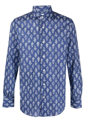 Mazzarelli Camicia con stampa - Blu