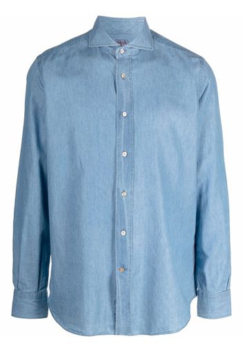 Mazzarelli Camicia denim - Blu