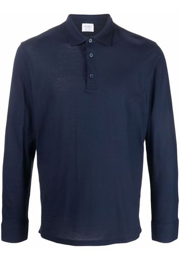 Mazzarelli Ice long-sleeved polo shirt - Blu