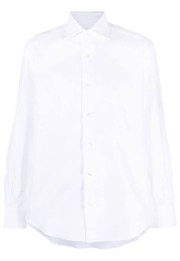 Mazzarelli longsleeved cotton shirt - Bianco