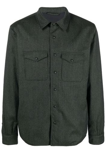 Mazzarelli virgin-wool shirt-jacket - Verde