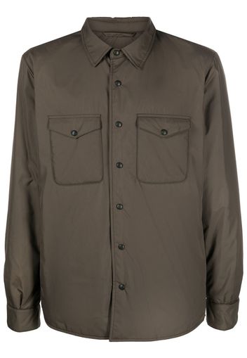 Mazzarelli press-stud shirt jacket - Verde