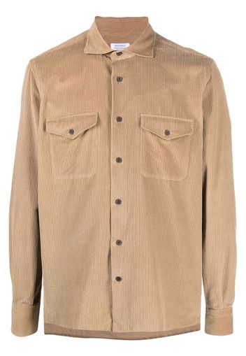 Mazzarelli Camicia a coste - Marrone