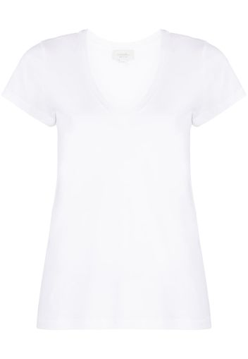 Mazzarelli v-neck cotton T-shirt - Bianco