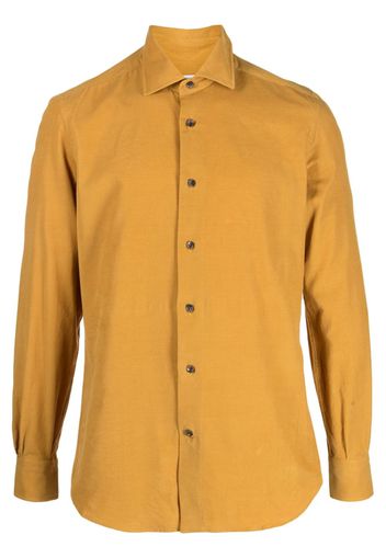 Mazzarelli long-sleeve cotton shirt - Giallo