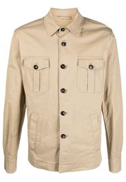 Mazzarelli stretch-cotton shirt jacket - Toni neutri