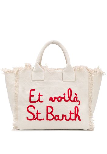 Mc2 Saint Barth Borsa tote con stampa - Toni neutri