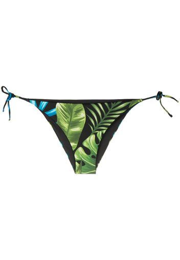 leaf print bikini bottoms