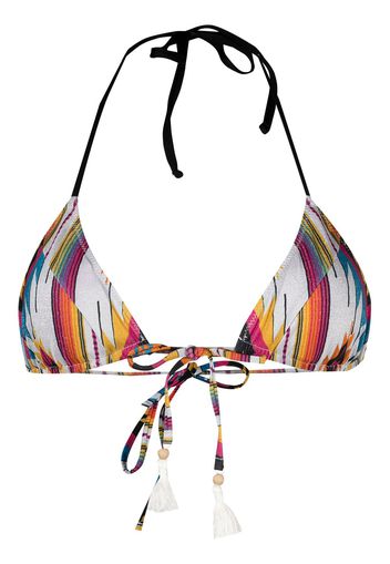 Mc2 Saint Barth Top bikini con stampa El Paso - Argento