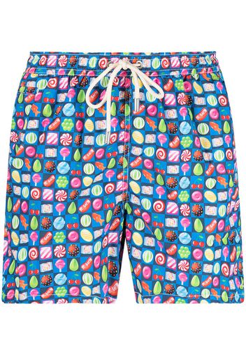 Mc2 Saint Barth Candy-print swim shorts - Blu