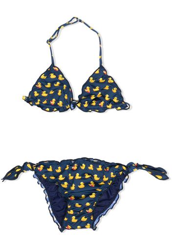 Mc2 Saint Barth Kids Set bikini con stampa - Blu