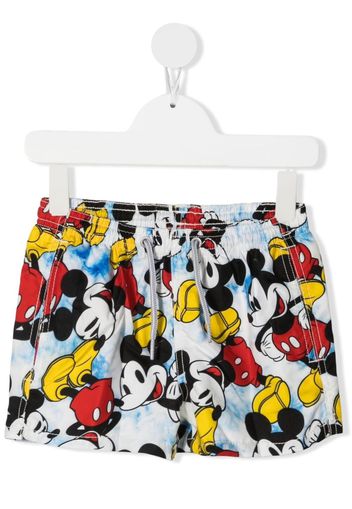 Mc2 Saint Barth Kids Mickey-print swim shrots - Bianco