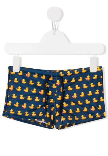 Mc2 Saint Barth Kids duck-print swimming trunks - Blu