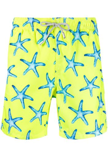 Mc2 Saint Barth Gustavia starfish-print swim shorts - Giallo