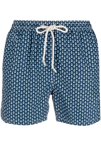Mc2 Saint Barth anchor-print swim shorts - Blu
