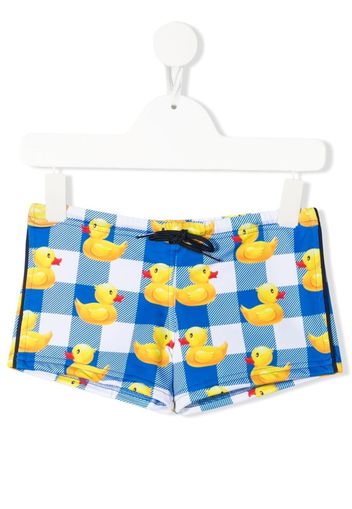 Mc2 Saint Barth Kids Rubber Ducky swim shorts - Blu