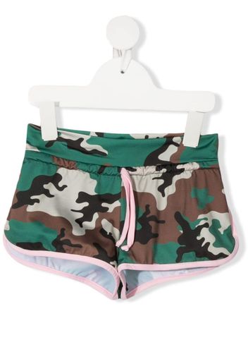 Mc2 Saint Barth Kids camouflage swim shorts - Verde