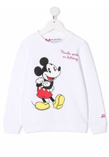 Mc2 Saint Barth Kids Mickey on Holiday sweatshirt - Bianco