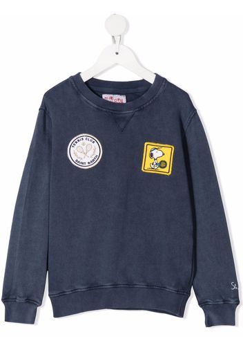 Mc2 Saint Barth Kids denim-effect sweatshirt - Blu