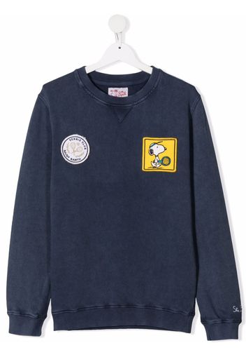 Mc2 Saint Barth Kids TEEN patch-embellished sweatshirt - Blu