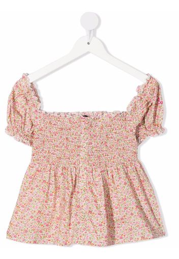 Mc2 Saint Barth Kids Blusa a fiori - Rosa